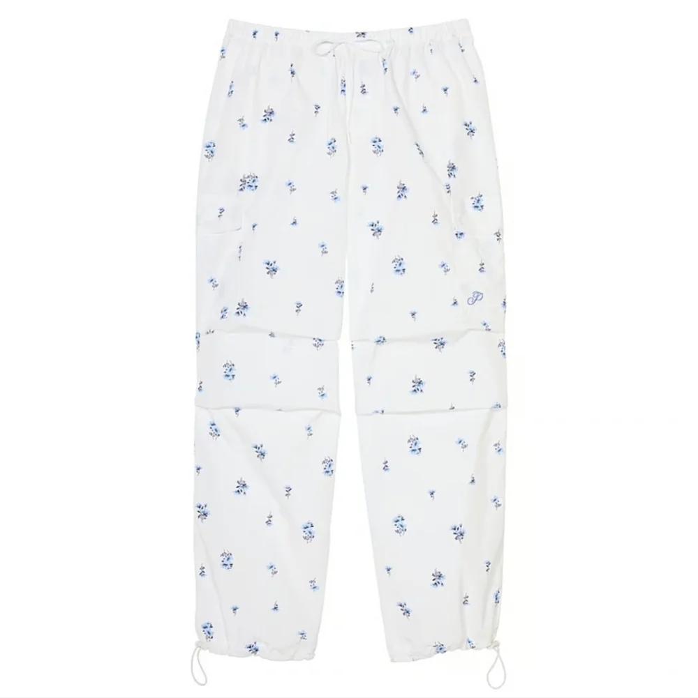 Victoria's Secret Pink White Floral Parachute Cargo Pants Balloon Barrel XXL - Picture 2 of 10